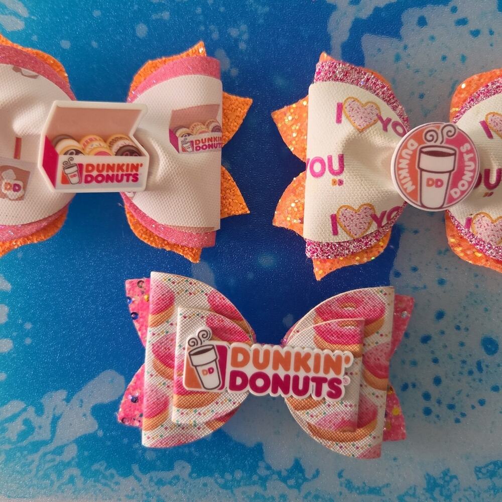 Custom Dunkin Donuts bow lot